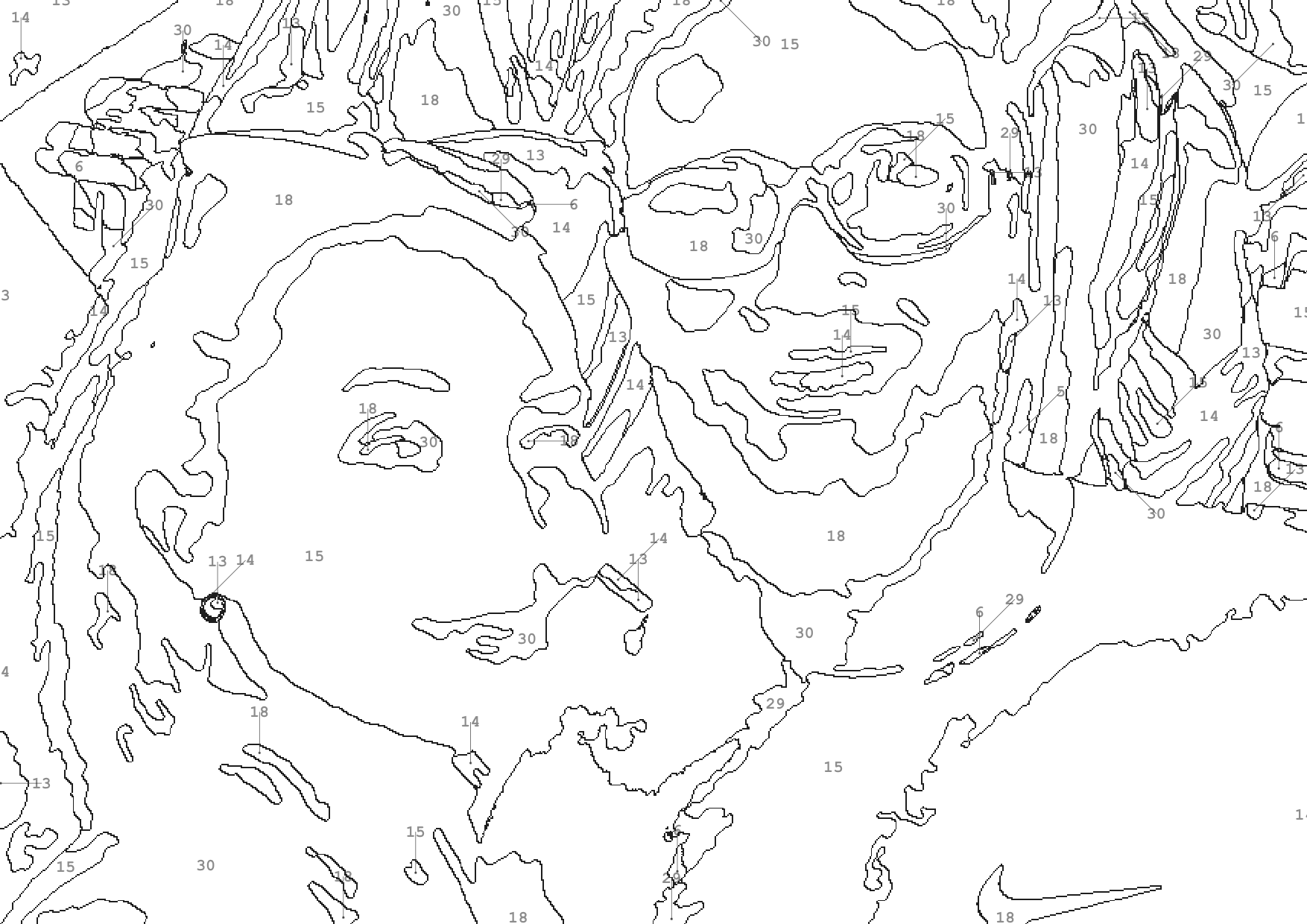 Peinture à numéro personnalisée — Tableau 1/2